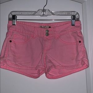 SO Pink Jean Shorts